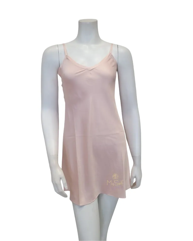 195 394 Pink Petal Heavenly Chemise & Feathers Satin Kimono Wrap