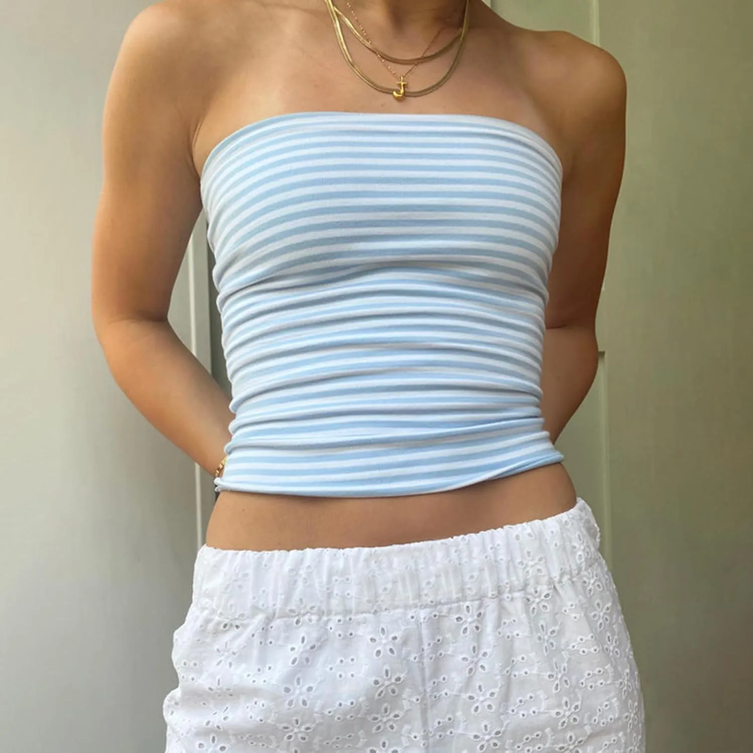 Boho Floral Tube Top Women Sexy Strapless Crop Bandeau Tops Backless Aesthetic Graphic Y2k Fairy Going Out Cami Shirt