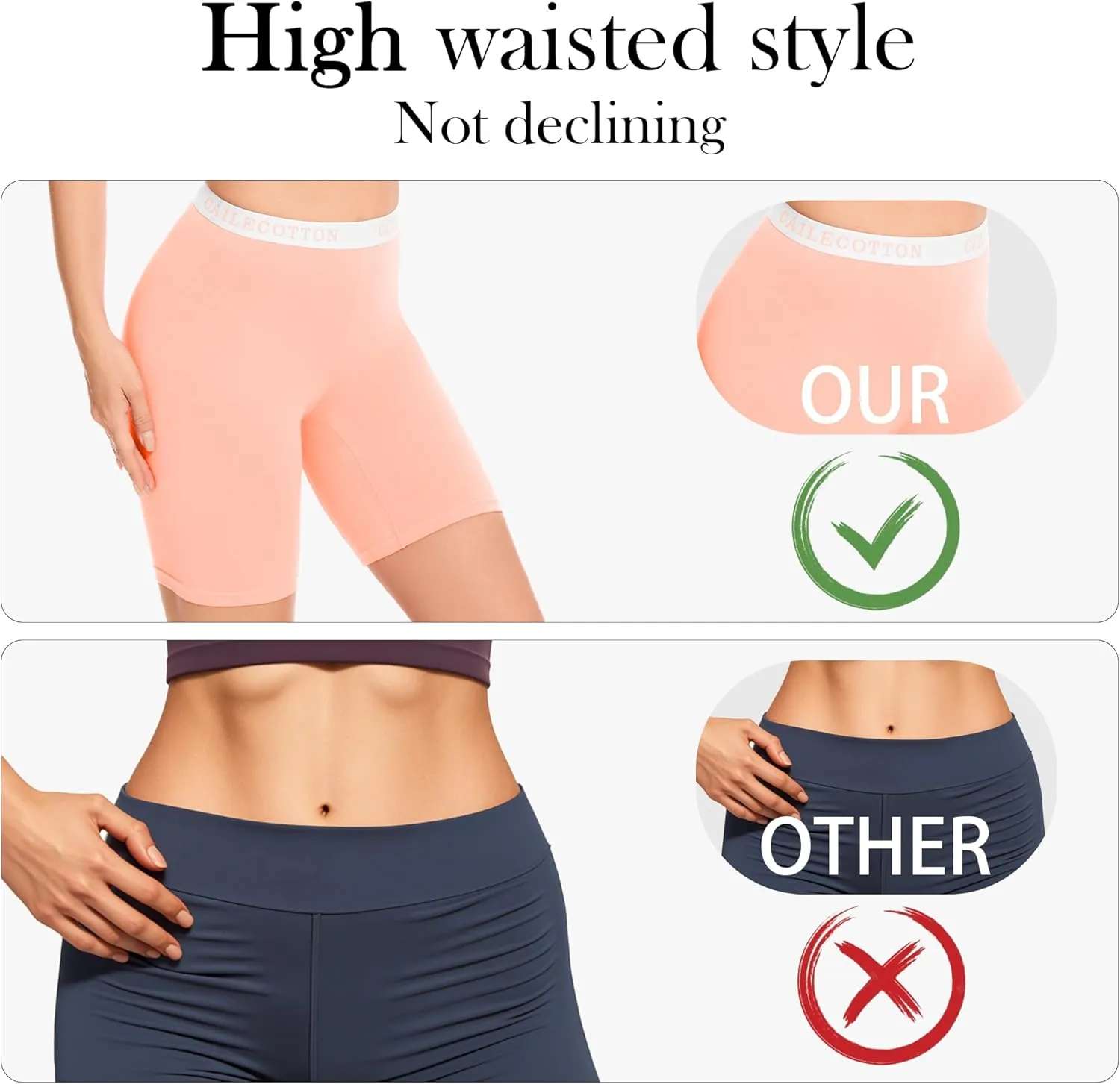 CAILECOTTON Boy Shorts Underwear - Boxers, Boyshorts Panties, Womens Boxer Briefs
