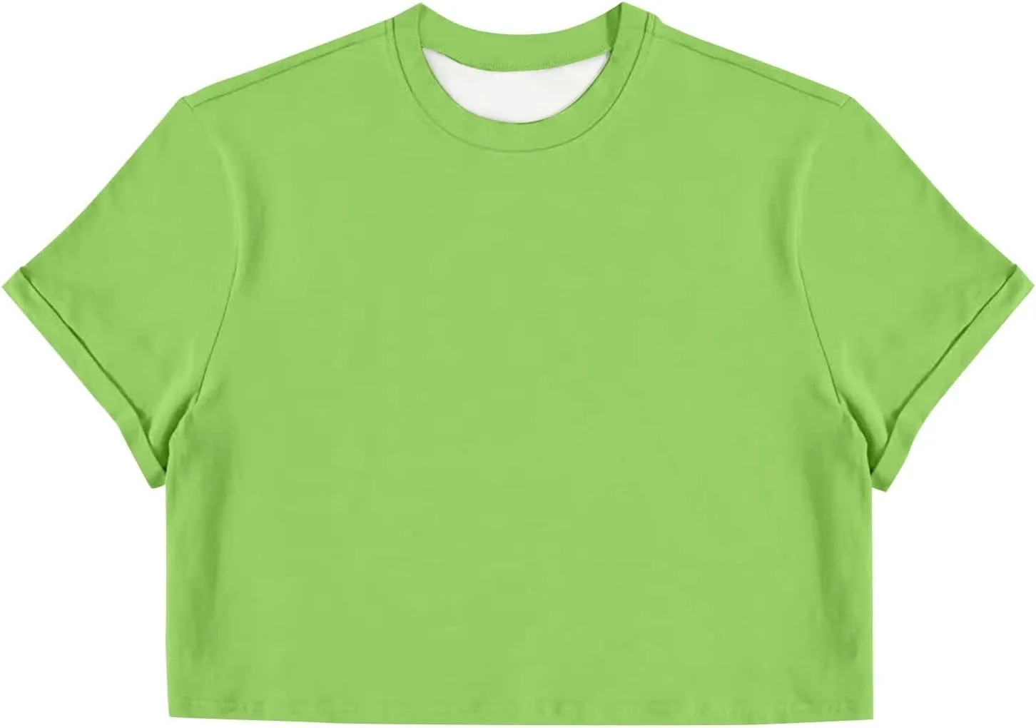 Crop Tops for Men Basic Short Sleeve Round Neck Casual Pullovers Summer Sexy Gay Tee Tops Hot Shirts