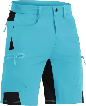 CRYSULLY Men's Hiking Cargo Shorts Outdoor Summer Lightweight Quick Dry Casual Shorts with 5 Pocket
