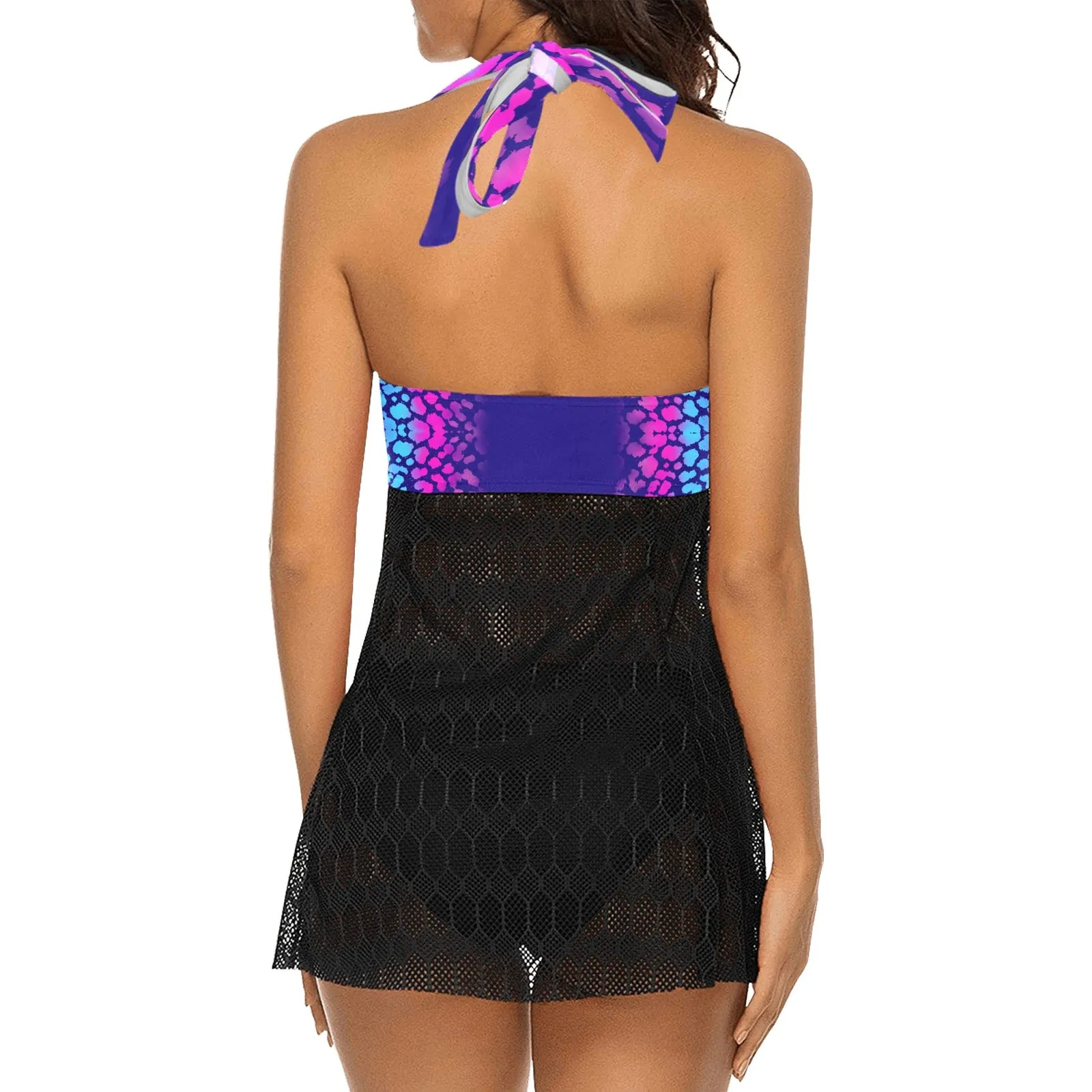 Dark Blue L Two Piece Tankini (FWS)