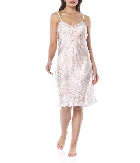 Gingerlilly - Mattea Printed Satin  Chemise