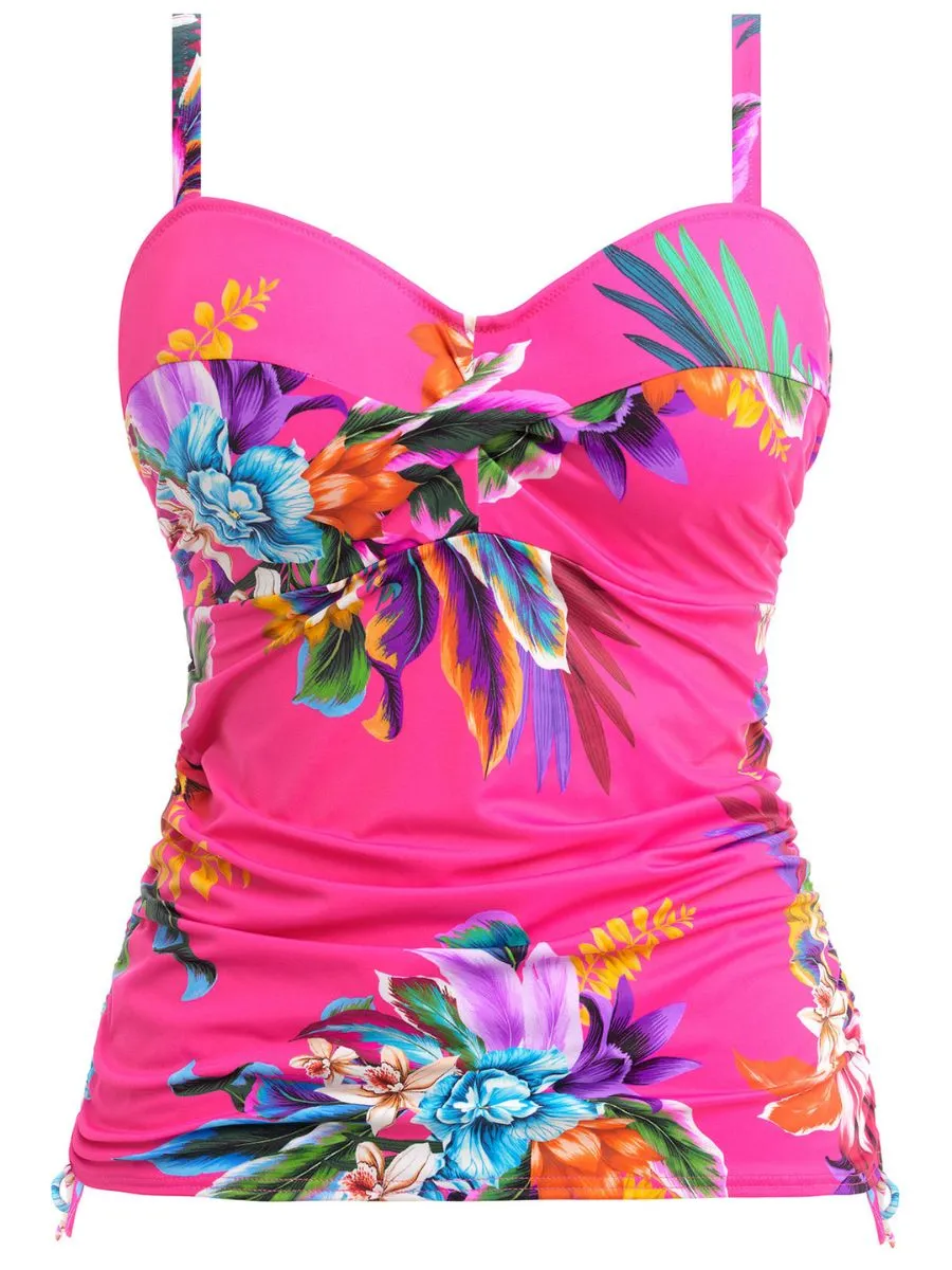 Halkidiki Twist Front Tankini - Orchid
