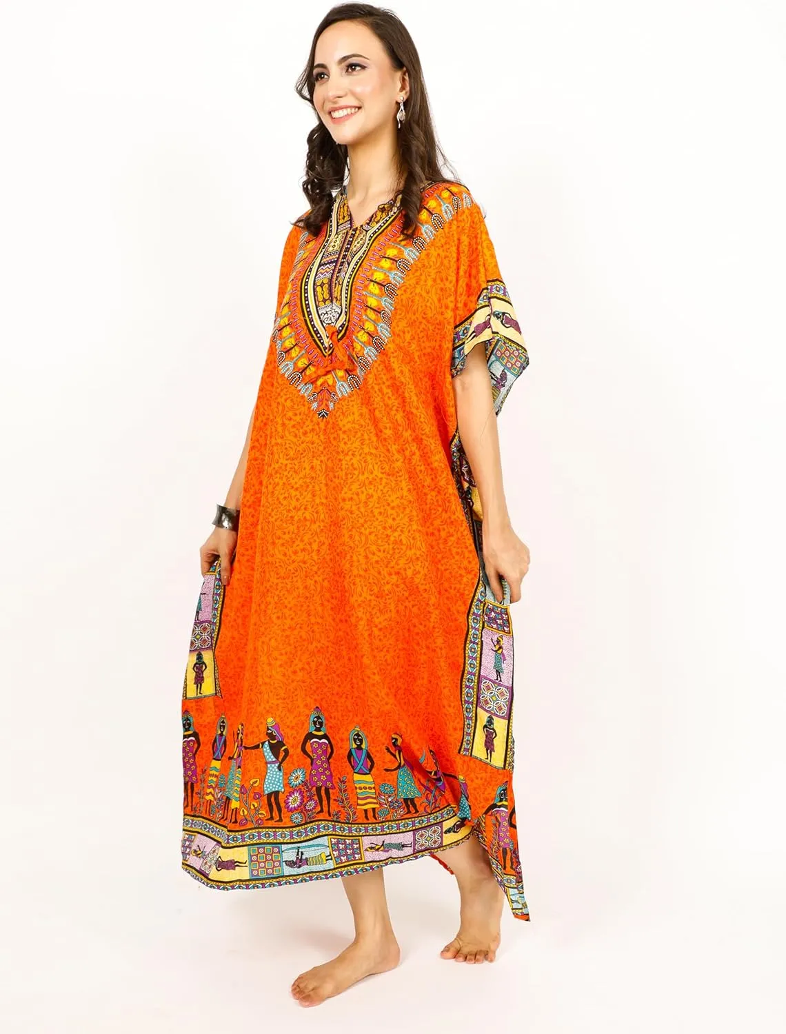 Ladies Kaftans Tunic Kimono Maxi Women Dashiki African Caftan Plus Size Lounge Girls Kimono for Any Occasion