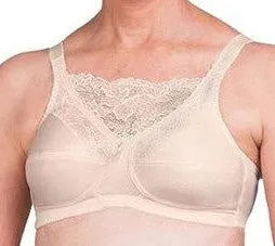 Mastectomy Bra 'Jessica Lace Camisole' White or Nude