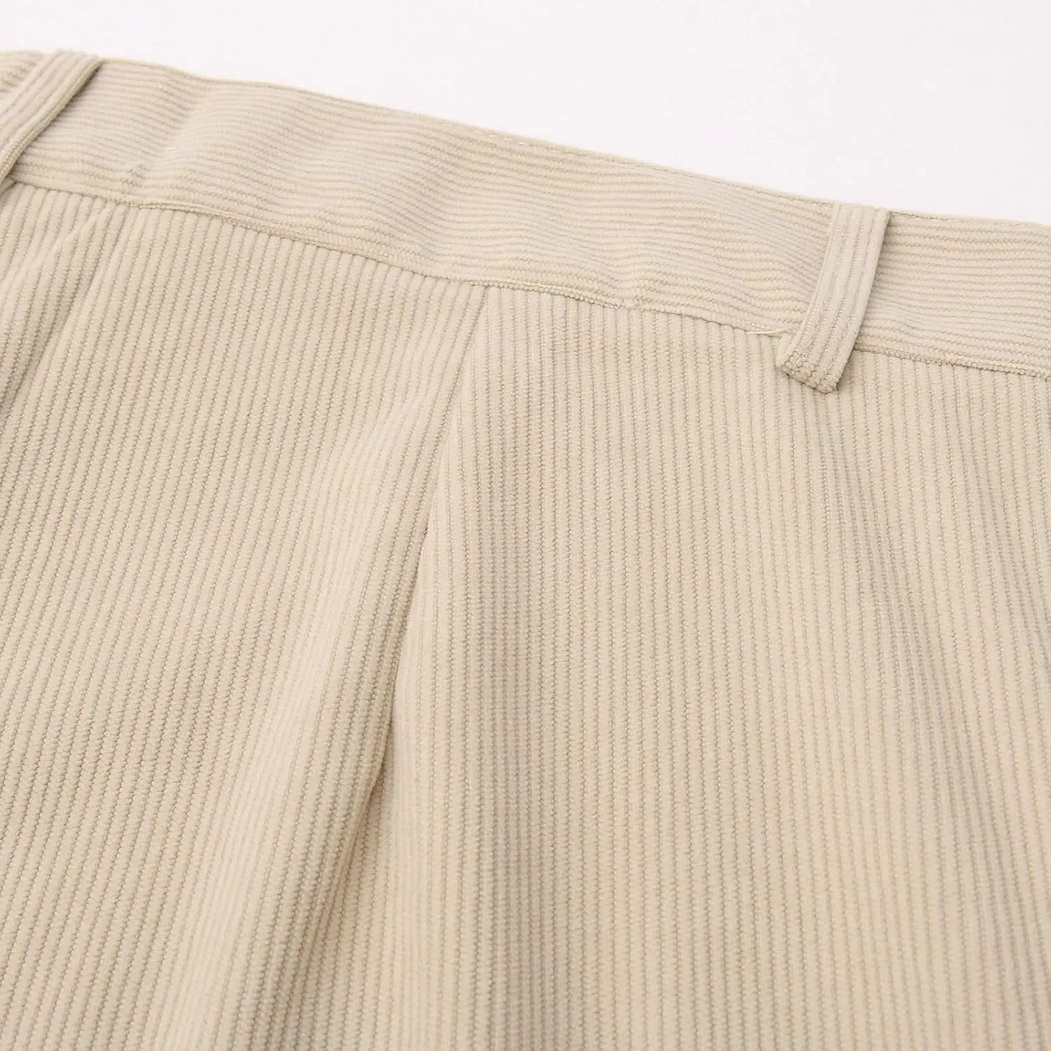 Men's Corduroy Flared Pants Breathable Lightweight Flat Front Bell-Bottoms Streetwear Casual Comfy Bootcut Trousers