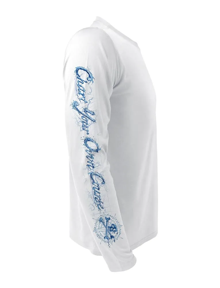 Men's Sun Protection UV Shirt with Bluefish by Rattlin Jack | Long Sleeves with Performance Fabric
