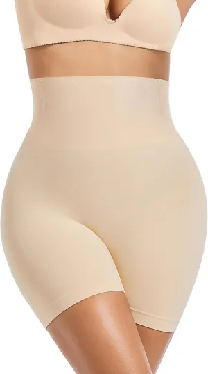 ONEW Tummy Control Shapewear Shorts High Waisted Seamless Shaping Boyshorts Women Slimming Slip Underwear For Under Dresses