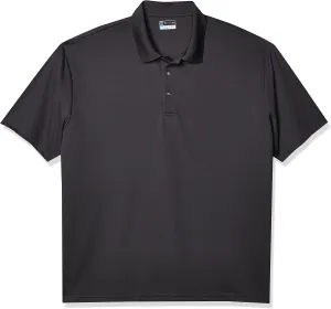 PGA TOUR Men's Airflux Solid Mesh Short Sleeve Golf Polo Shirt