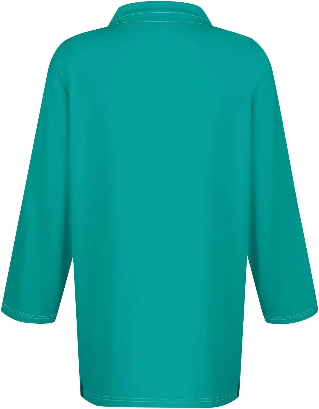 Polo Shirts for Women Summer Tops Button Down 3/4 Sleeve Golf Tees Shirts Lapel Collared Shirts Office Wear for Work