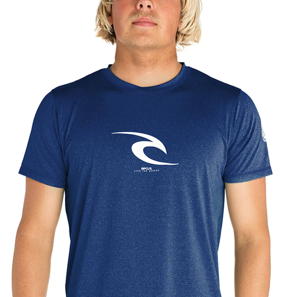 Rip Curl Icons Short Sleeve UV Top - Navy