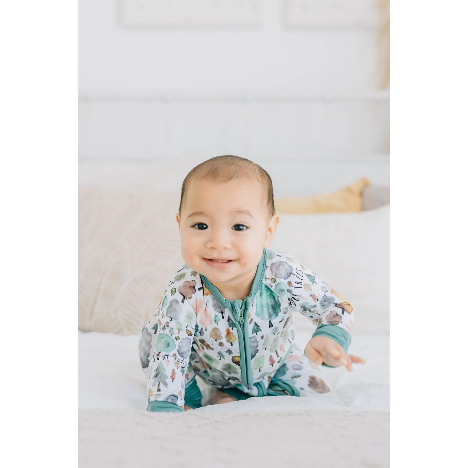 Save the Trees Zip Romper