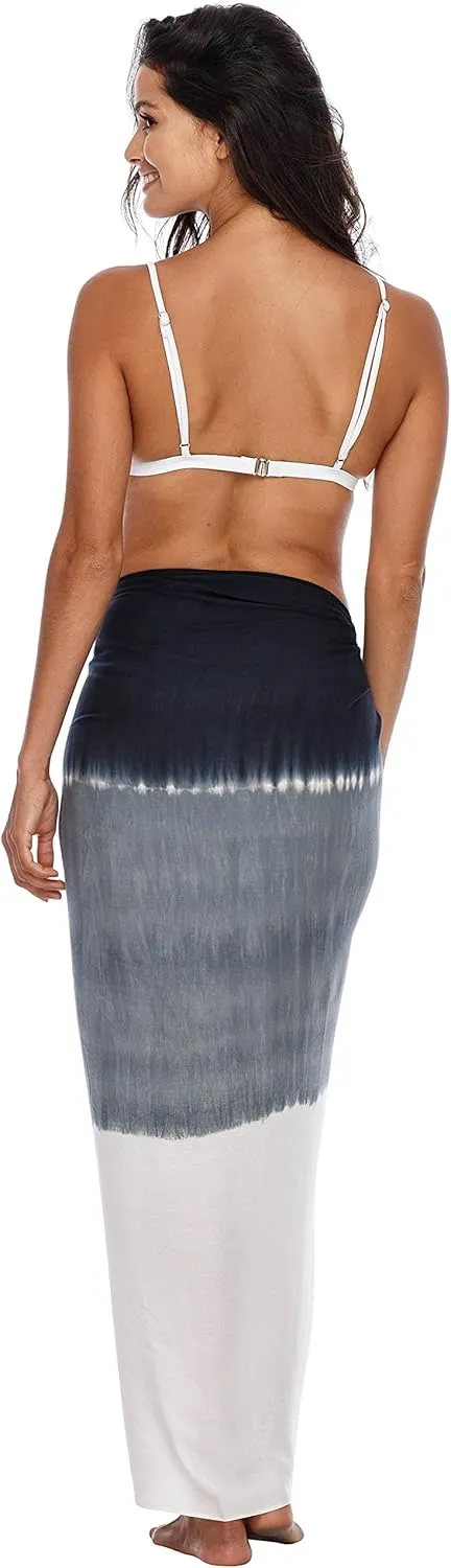 SHU-SHI Sarong Wraps For Women Beach Cover Up Skirt Swimsuit Wrap Pareo Coverups Ombre Tie Dye