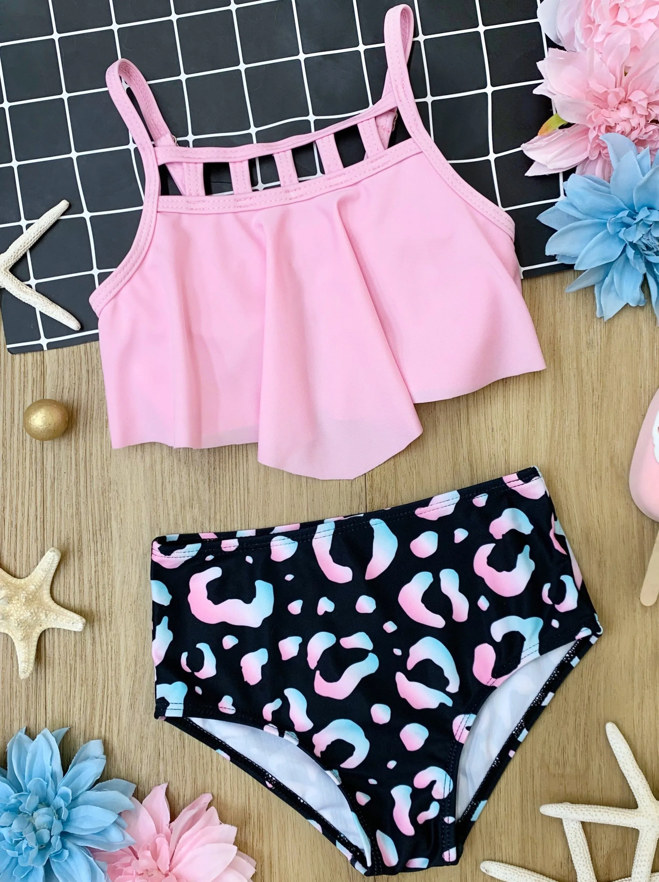 Summer Starts Now Animal Print Two Piece Swimsuit